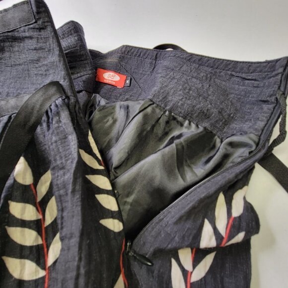 Pleated Flare Short Skirt Floral Motif - Size M - Picture 5 of 12